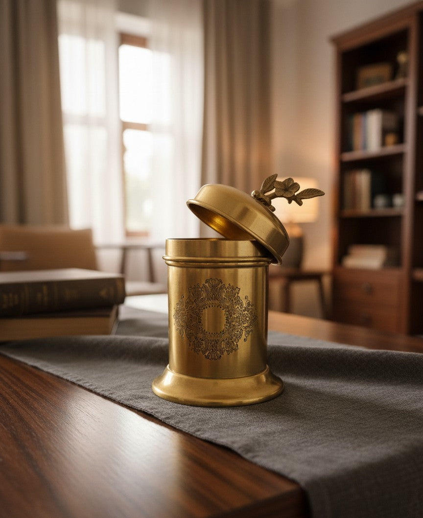 The Bloom Brass Jar