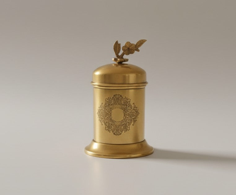 The Bloom Brass Jar